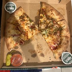 Epic stuffed crust pizza