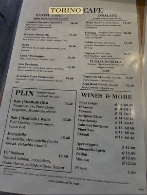 Menu photo 1 Torino Cafe Henderson, NV Menu photo 1 Torino Cafe Henderson, NV