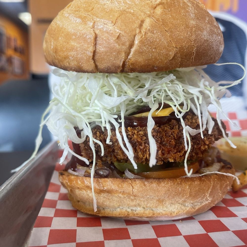 Katsu Burger - Close up of the  Ronin BBQ - Japanese Near Me - Kent, Washington