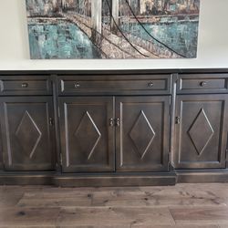 A Perfect Touch Furniture Repair and Restoration - Credenza that was refurnished by Perfect Touch; awesome work!