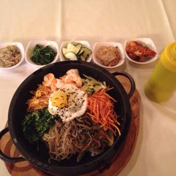 GOGI - Shrimp hot stone rice comes with side dishes $11:99 enough for 2 - Sushi Bars Near Me - Chandler, Arizona