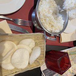 China - Fish crackers and rice