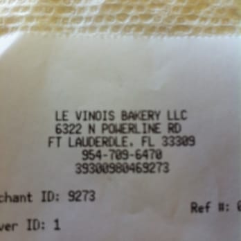 Le Vinois Bakery - Some proof of existence since this is a new entry in Yelp. - Bakeries Near Me - Fort Lauderdale, Florida