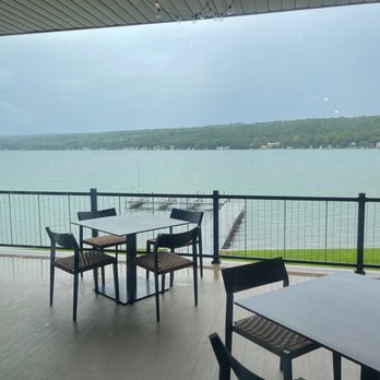 Main Deck - Outdoor dinning with the most amazing view of the lake. - New American Near Me - Penn Yan, New York Main Deck - Outdoor dinning with the most amazing view of the lake. - New American Near Me - Penn Yan, New York