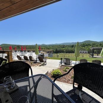 Ott Vineyards And Winery - View from the back deck- shaded/covered seating - Wine Tasting Room Near Me - Ellijay, Georgia Ott Vineyards And Winery - View from the back deck- shaded/covered seating - Wine Tasting Room Near Me - Ellijay, Georgia