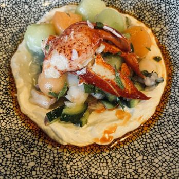 The 908 - Shrimp, Lobster & Melon Salad - New American Near Me - Long Beach, California The 908 - Shrimp, Lobster & Melon Salad - New American Near Me - Long Beach, California