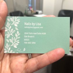 Nails By Lisa - NEW Address and business card