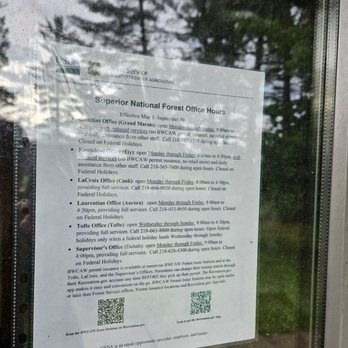 Forest Service Laurentian Ranger Station - Sign about hours - Public Services & Government Near Me - Aurora, Minnesota Forest Service Laurentian Ranger Station - Sign about hours - Public Services & Government Near Me - Aurora, Minnesota