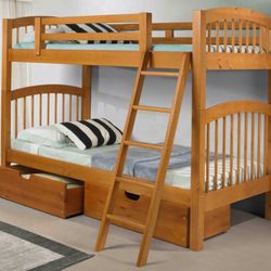 Flanagan Mattress and Furniture - Solid Wood Bunk Bed