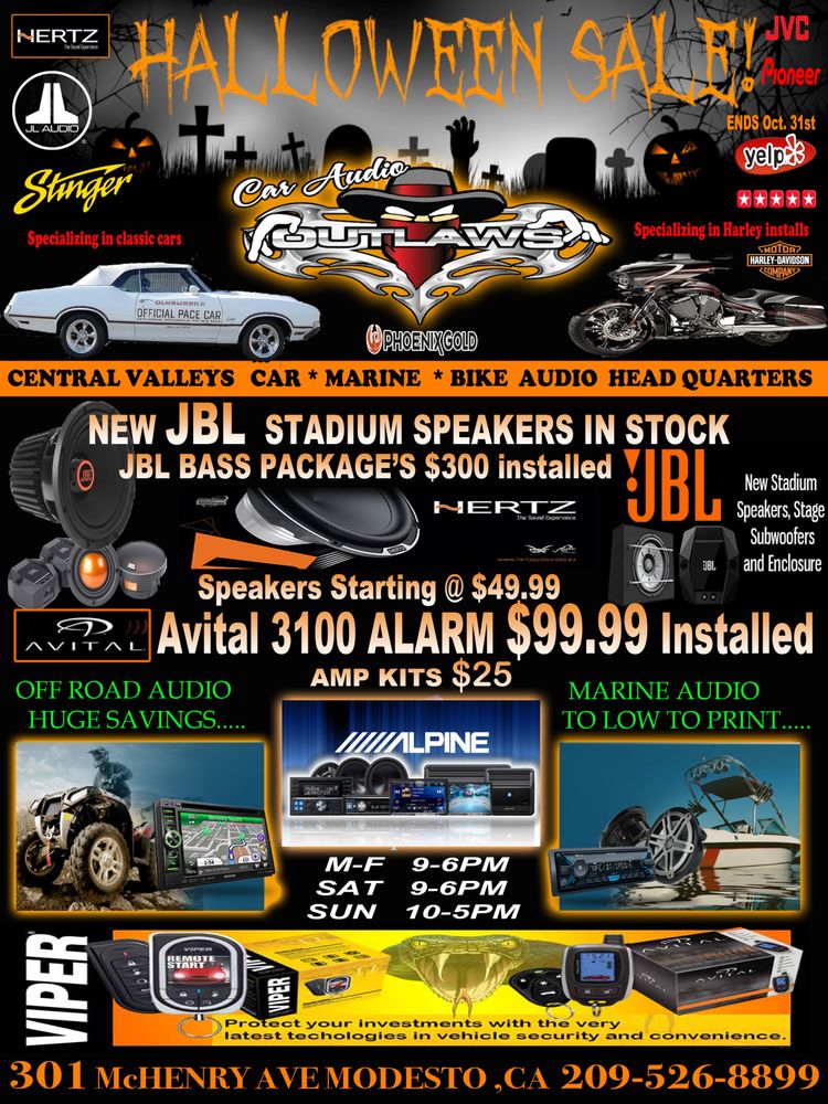 CAR AUDIO OUTLAWS 131 Photos & 77 Reviews Car Stereo Installation 301 McHenry Ave, Modesto