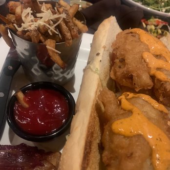Square Bistro - Fish poboy! - New American Near Me - Chardon, Ohio