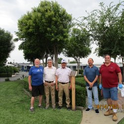 The Fountains Mobile Home Park - Dedication ceremony for maintenance staff.
Dick Bessire, David Cervantes, Antonio Ochoa, Keith Rumbolo