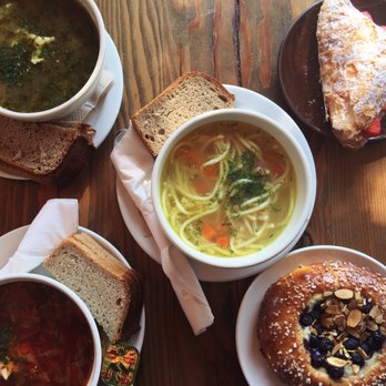 Cinderella - Barley soup, borscht, chicken noodle soup, strawberry custard croissant, and blueberry brioche (under $30!) - Bakeries Near Me - San Francisco, California Cinderella - Barley soup, borscht, chicken noodle soup, strawberry custard croissant, and blueberry brioche (under $30!) - Bakeries Near Me - San Francisco, California