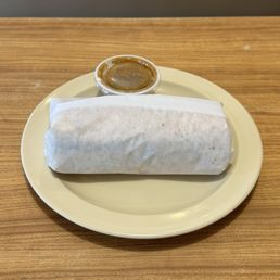 Sausage breakfast burrito. Sausage breakfast burrito.