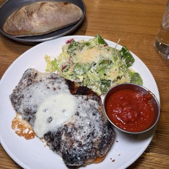 AVP - Alta Via Pizzeria - Chicken Parm Sandwich with side salad and bread on the side - Pizza Near Me - Pittsburgh, Pennsylvania AVP - Alta Via Pizzeria - Chicken Parm Sandwich with side salad and bread on the side - Pizza Near Me - Pittsburgh, Pennsylvania