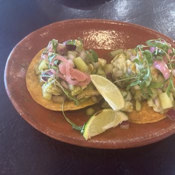 Rosa Madera - Tostadas de camarón, salsa verde - Mexican Near Me - Sacramento, California Rosa Madera - Tostadas de camarón, salsa verde - Mexican Near Me - Sacramento, California