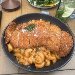 Spicy pasta with the chicken added Spicy pasta with the chicken added