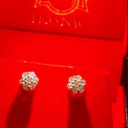 Enchanting floral diamond earrings