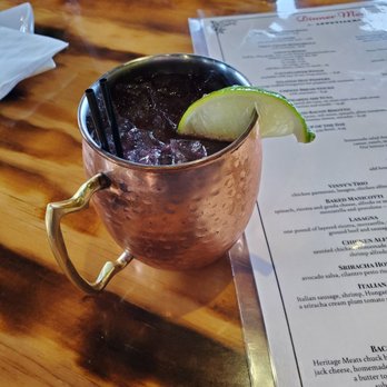 Vinny's Italian Kitchen - BlackBerry mule - Italian Near Me - Middlefield, Ohio Vinny's Italian Kitchen - BlackBerry mule - Italian Near Me - Middlefield, Ohio