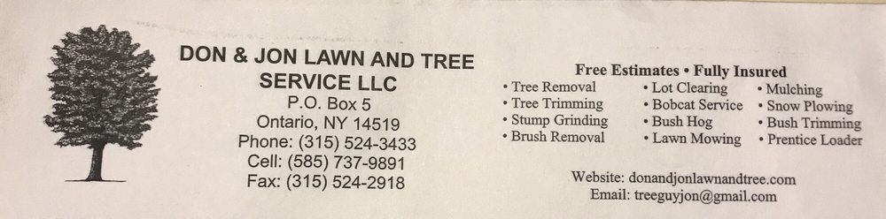 Don & Jon Lawn and Tree Service - tree service in Ontario, NY