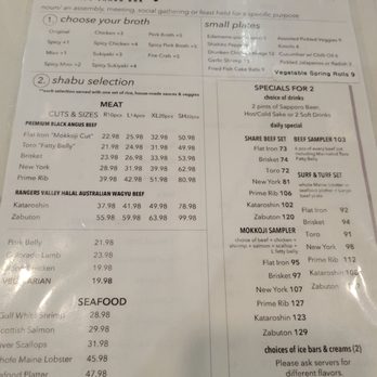Mokkoji Shabu Shabu - Menu - Hot Pot Near Me - Cypress, California