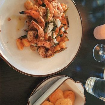 Millstone - Chicken Gnocchi (Sub Blackened Shrimp) and Pimento Corn Muffins - New American Near Me - Lexington, Kentucky Millstone - Chicken Gnocchi (Sub Blackened Shrimp) and Pimento Corn Muffins - New American Near Me - Lexington, Kentucky