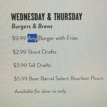 Beer Barrel Pizza & Grill - Someone might want to buy the management at Beer Barrel a dictionary so they can look up the definition of the word 'ANY.' - Pizza Near Me - Lima, Ohio