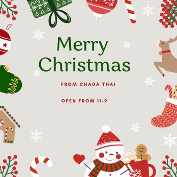 Chada Thai Restaurant - Merry Christmas everyone! - Thai Near Me - Seattle, Washington Chada Thai Restaurant - Merry Christmas everyone! - Thai Near Me - Seattle, Washington