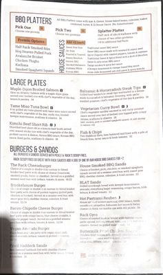 Menu photo 2 The Rack BBQ Carrabassett Valley, ME