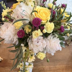 Agnew Florist - Absolutely stunning job! And peonies in November! Wow! beautiful, vibrant, fragrant and overall stunning! Thank you - I'm so in love