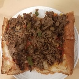 Italian Cheesesteak with no cheese. Poorly done Pizza Boli's (Crofton location).