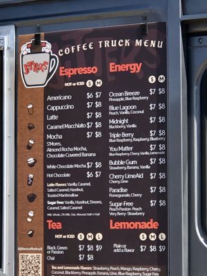 Menu photo 2 Jitters Coffee Truck Fresno, CA Menu photo 2 Jitters Coffee Truck Fresno, CA