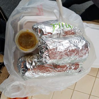 El Jalisciense - One out of three burritos was of a decent size... doesn't come with sauce like the picture suggests, I had to ask for the sauce... - Food Trucks Near Me - Kapolei, Hawaii El Jalisciense - One out of three burritos was of a decent size... doesn't come with sauce like the picture suggests, I had to ask for the sauce... - Food Trucks Near Me - Kapolei, Hawaii