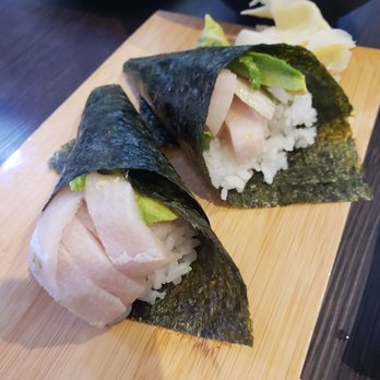 Happy Sushi - Yellow tail handroll $5.50 each - Sushi Bars Near Me - Gardena, California