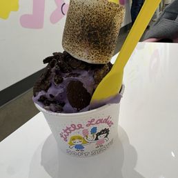 ube soft serve with oreos and toasted marshmallow ube soft serve with oreos and toasted marshmallow