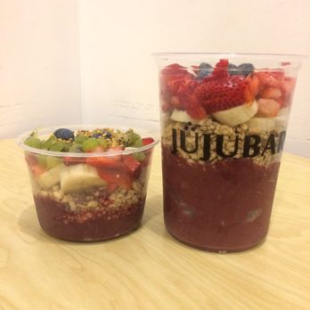 Juju Bar - Regular size acai bowl vs split acai bowl - Juice Bars & Smoothies Near Me - Riverside, California Juju Bar - Regular size acai bowl vs split acai bowl - Juice Bars & Smoothies Near Me - Riverside, California