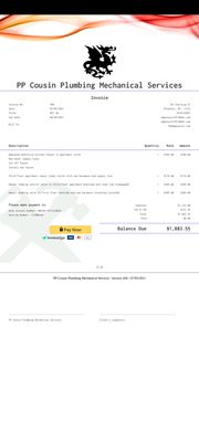 PP Cousin Plumbing Mechanical Logo