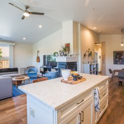 Mayacamas Design - Living Space: A cozy living room with an open layout, featuring a comfortable sofa, modern decor, and an inviting atmosphere.