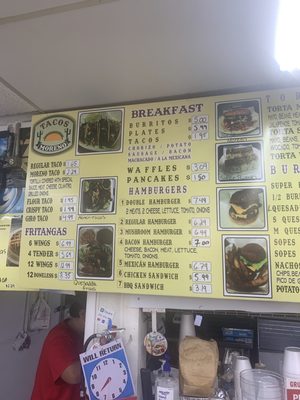 Menu photo 3 Tacos Moreno Arlington, TX