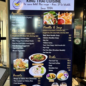 King Thai Cuisine - menu - Thai Near Me - Honolulu, Hawaii King Thai Cuisine - menu - Thai Near Me - Honolulu, Hawaii