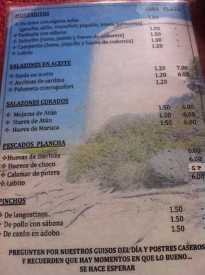 Menu photo 1 El Atún Barbate, CA