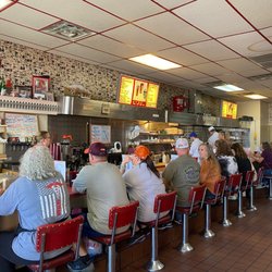Leon's Burger Express - The counter seats
