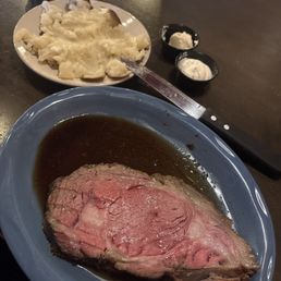 Slow Roasted Prime Rib & Baked Potato with Butter and Sour Cream Slow Roasted Prime Rib & Baked Potato with Butter and Sour Cream