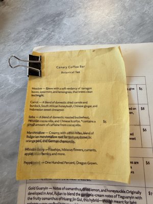 Menu photo 4 Canary Coffee Bar Milwaukee, WI Menu photo 4 Canary Coffee Bar Milwaukee, WI