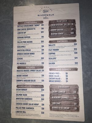 Menu photo 1 Riverwalk Grill and Taproom Elk Rapids, MI Menu photo 1 Riverwalk Grill and Taproom Elk Rapids, MI