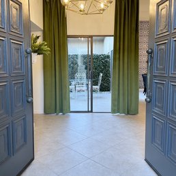 Palm Springs velvet green Drapery Palm Springs velvet green Drapery