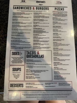 Menu photo 4 Jonathans Grille Nashville, TN