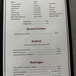 Anna J's Restaurant - Lunch menu
