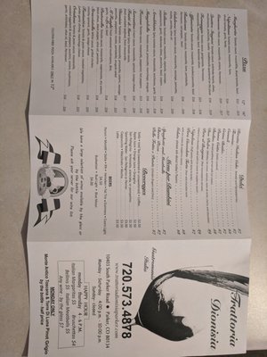 Menu photo 2 Trattoria Dionisia Parker, CO Menu photo 2 Trattoria Dionisia Parker, CO