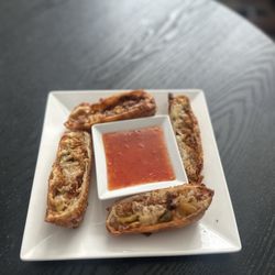 At A Taste of Philly & More - Chicken cheesesteak rolls